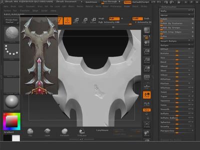 次时代武器高精度模型的制作与游戏软件设计